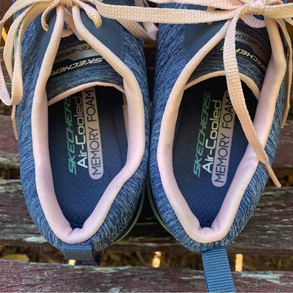 Skechers Womens Flex Appeal 2.0 | Size 11 |  Navy / Pink - Picture 7 of 9